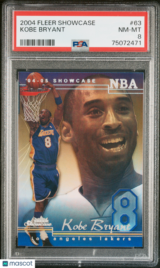 2004 Fleer Showcase Kobe Bryant #63 PSA 8