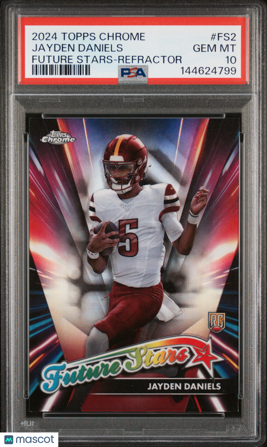 2024 Topps Chrome Future Stars Jayden Daniels #FS2 Refractor PSA 10