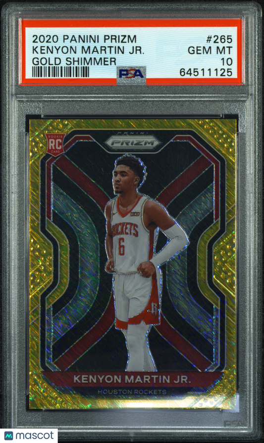 2020 Panini Prizm Kenyon Martin JR. #265 Gold Shimmer PSA 10