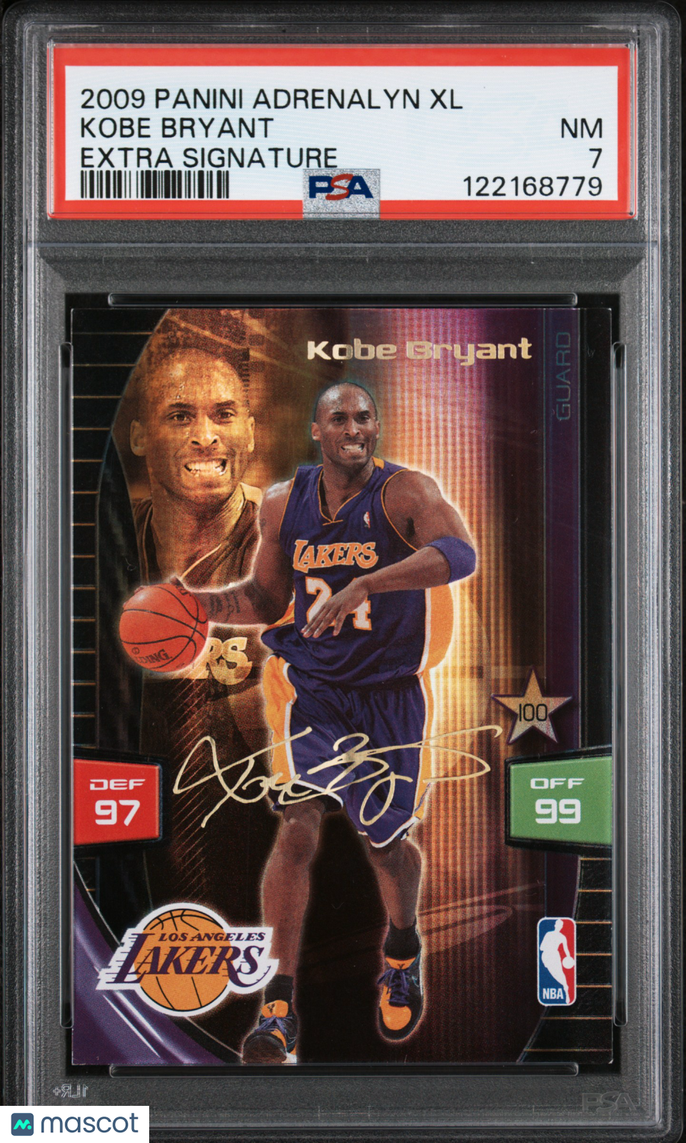 2009 Panini Adrenalyn XL Extra Signature Kobe Bryant PSA 7