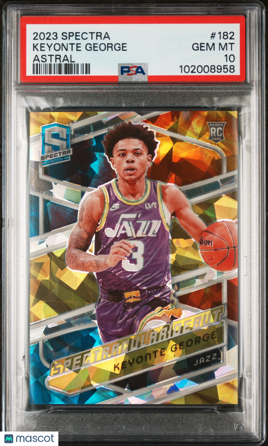 2023 Panini Spectra Keyonte George #182 Astral PSA 10