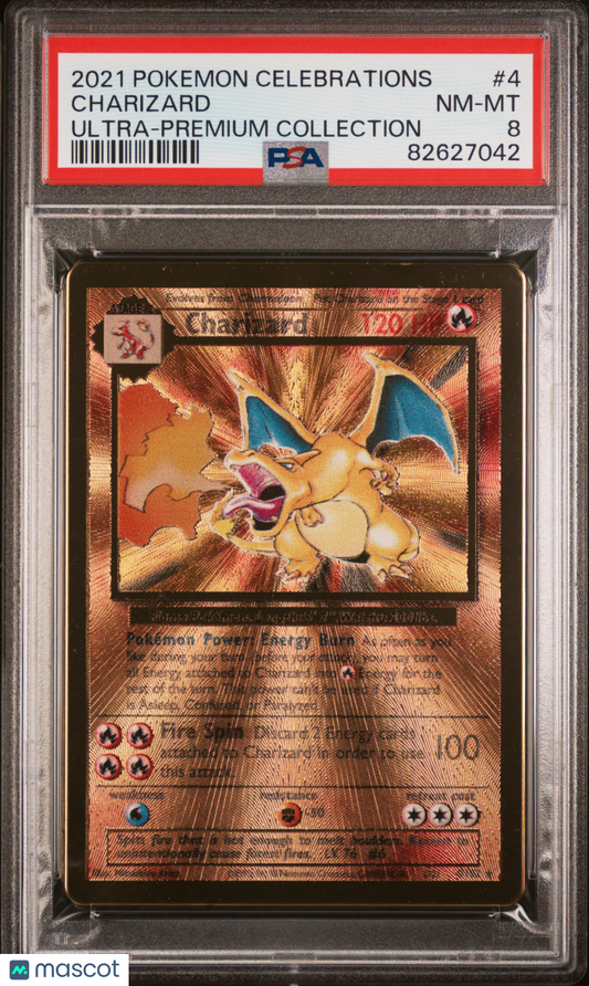 2021 Pokemon Celebrations Ultra-Premium Collection Charizard #4 PSA 8