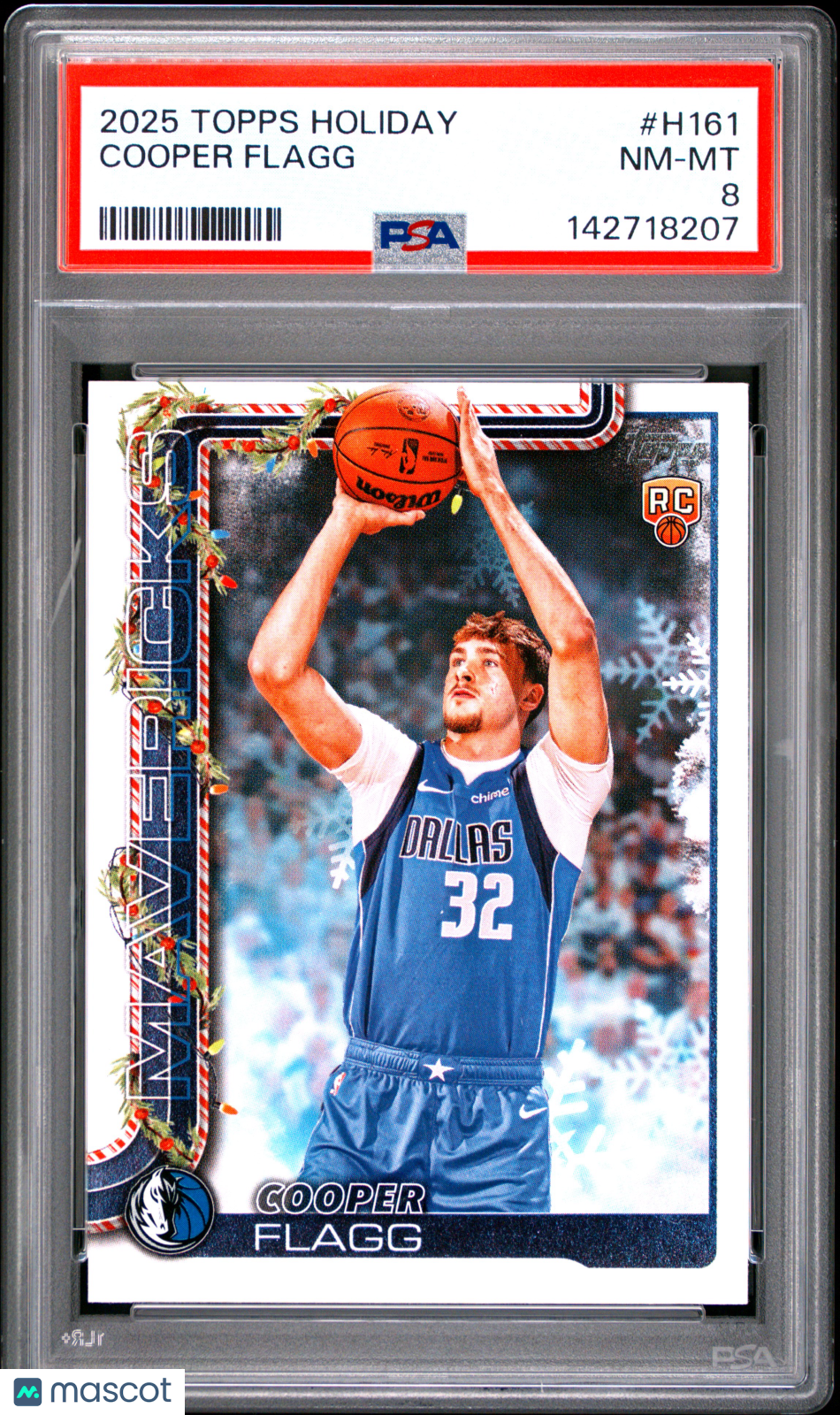 2025 Topps Holiday Cooper Flagg #H161 PSA 8