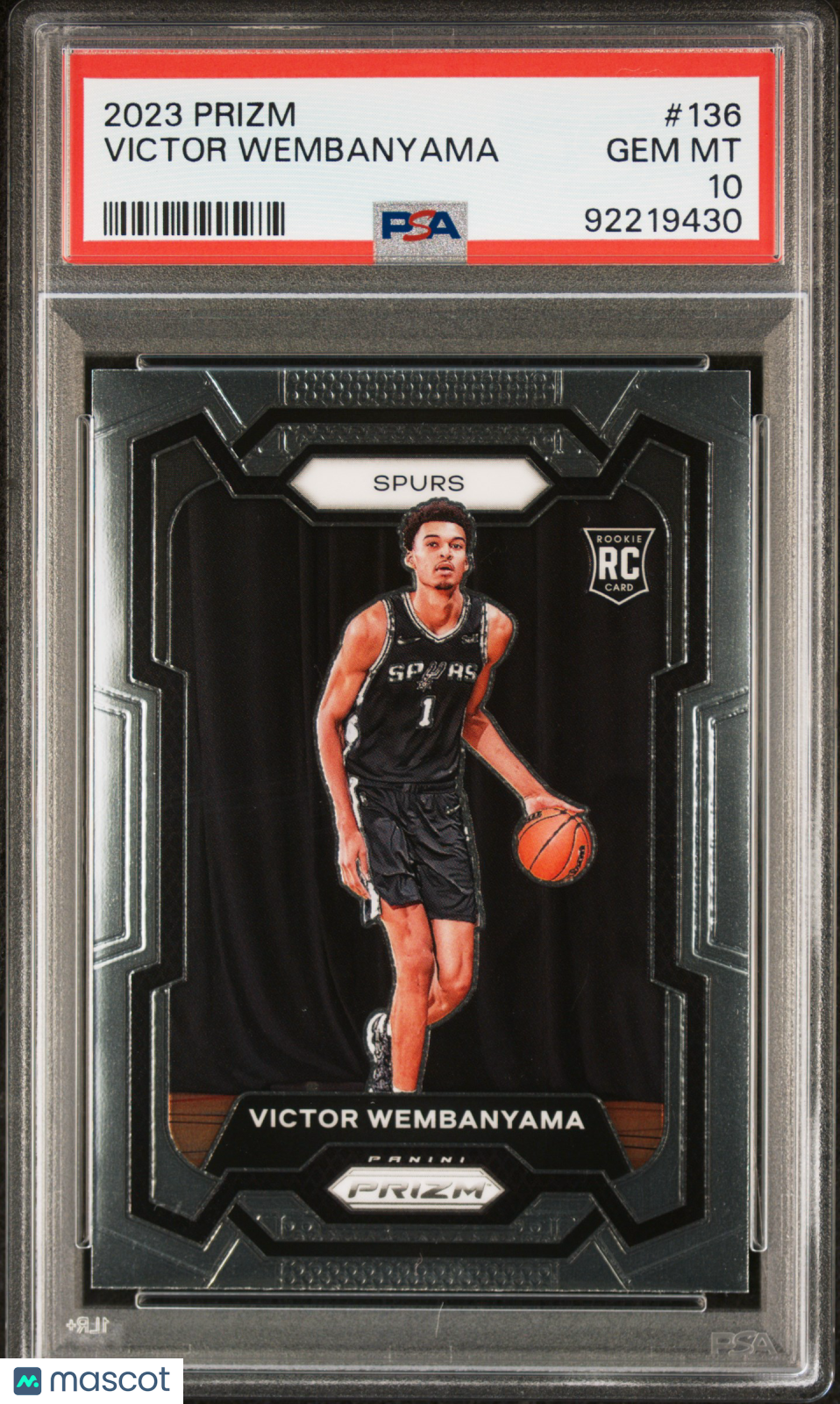 2023 Panini Prizm Victor Wembanyama #136 PSA 10