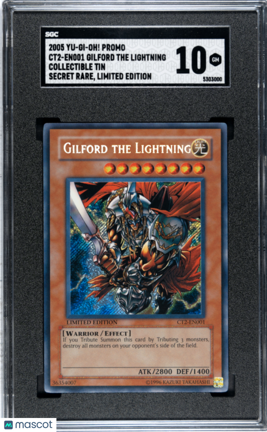 2005 Yu-Gi-Oh! Collectible Tin Gilford The Lightning #CT2-EN001 SGC 10