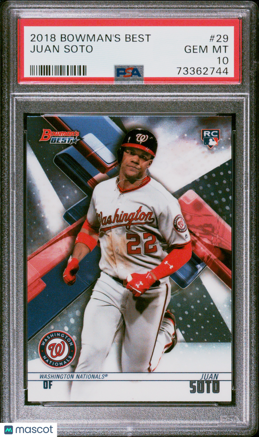 2018 Bowman's Best Juan Soto #29 PSA 10