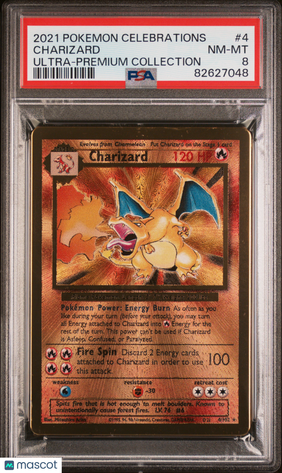 2021 Pokemon Celebrations Ultra-Premium Collection Charizard #4 PSA 8
