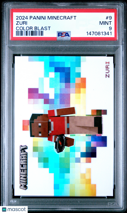 2024 Panini Minecraft Color Blast Zuri #9 PSA 9