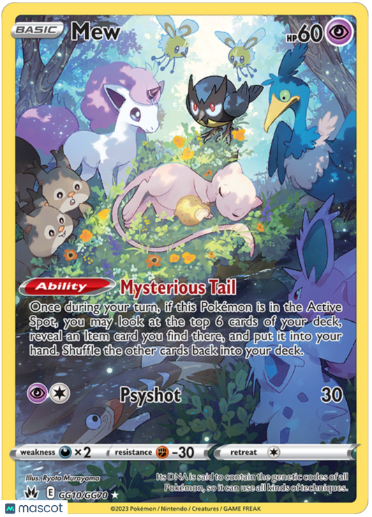 2023 Pokemon Crown Zenith Mew #GG10 AGS 10