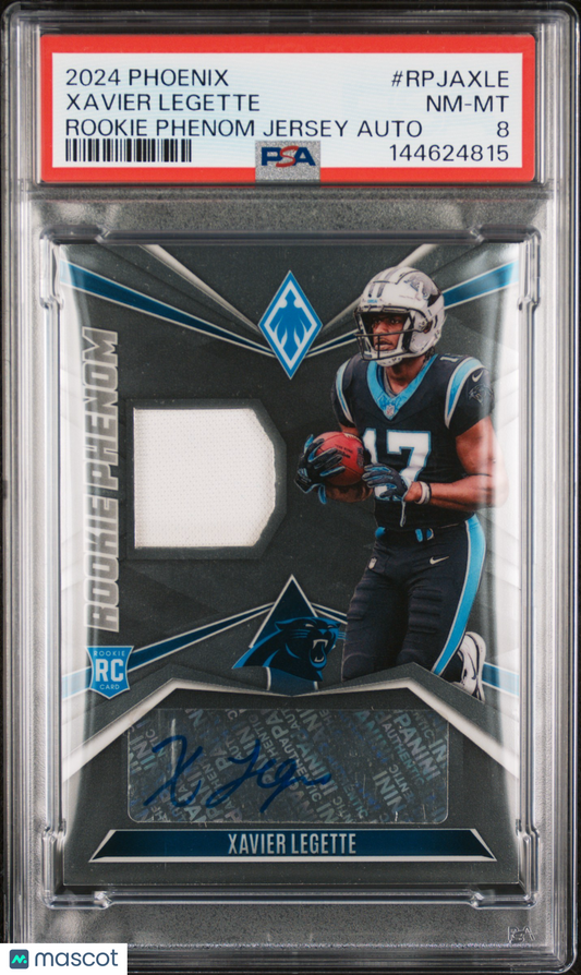 2024 Phoenix Rookie Phenoms Jersey AutoXavier Legette #RPJAXLE 85/99 PSA 8