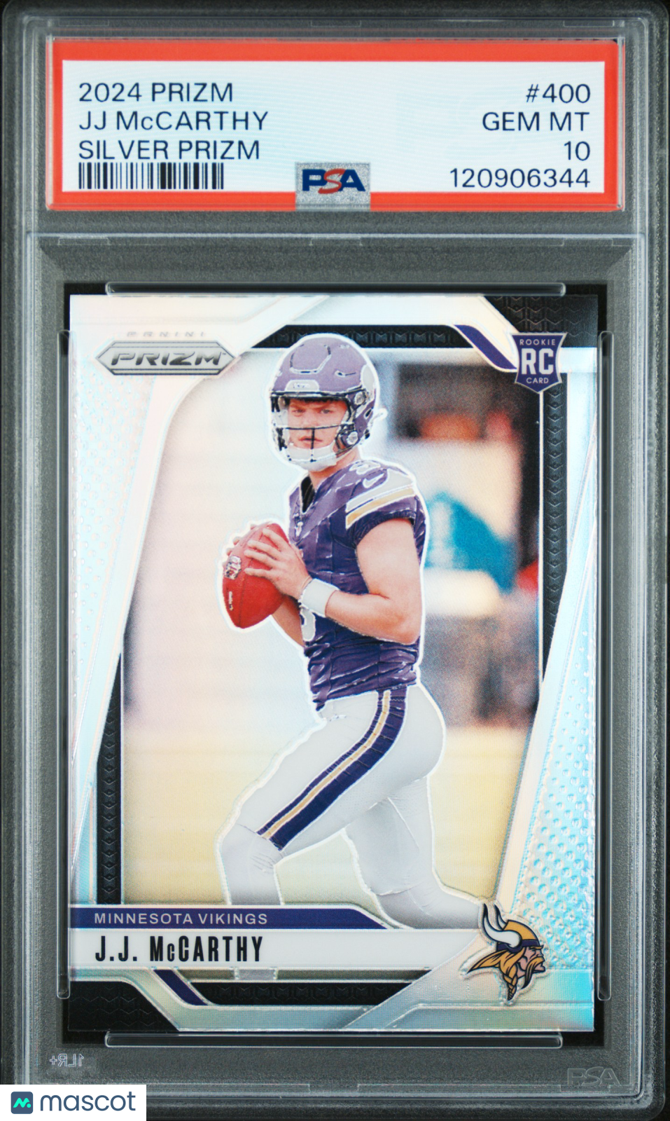 2024 Panini Prizm JJ Mccarthy #400 Silver PSA 10
