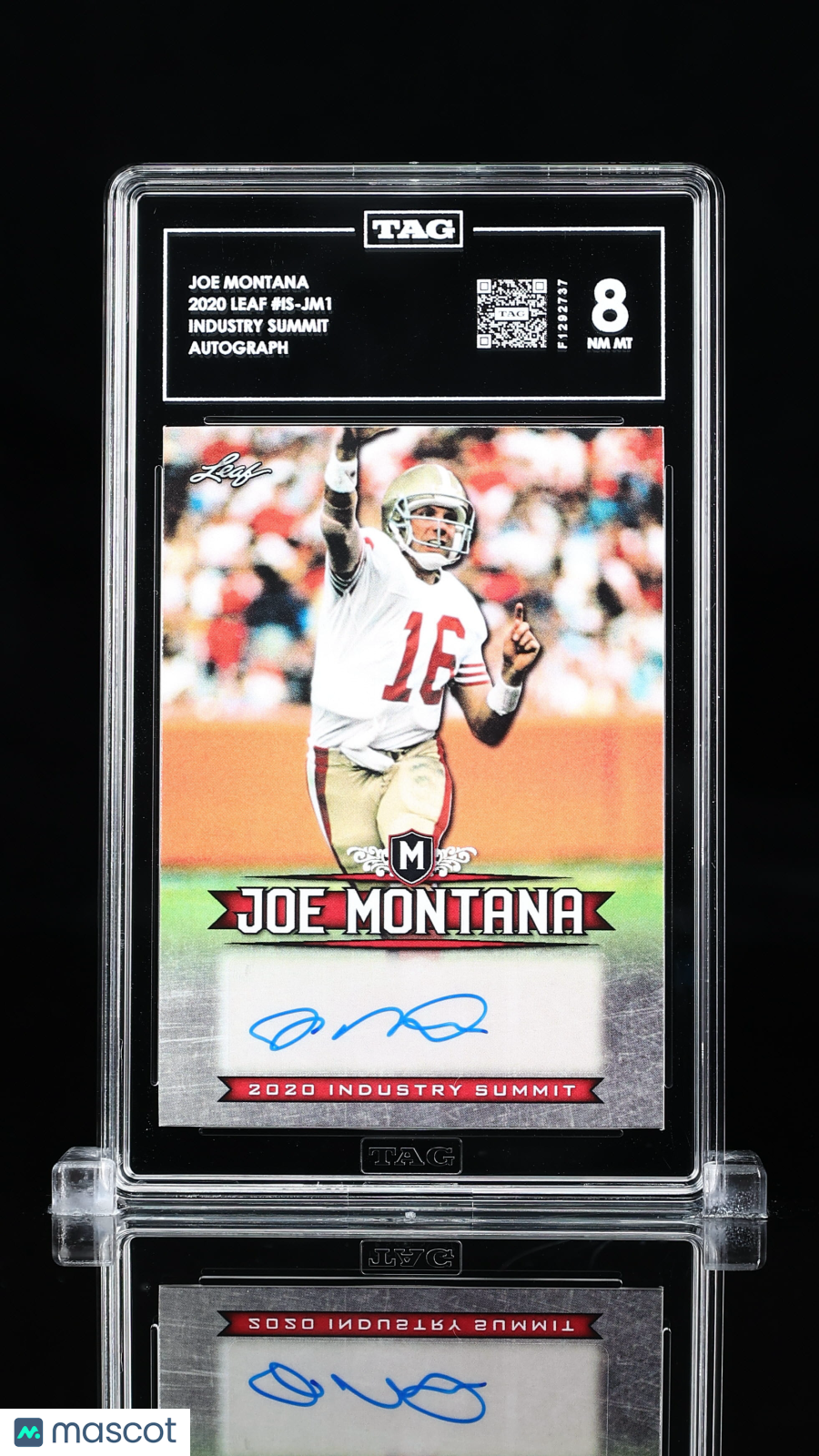 2020 Leaf Industry Summit Joe Montana #IS-JM1 TAG 8