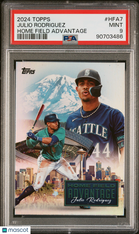 2024 Topps Home Field Advantage Julio Rodriguez #HFA7 PSA 9