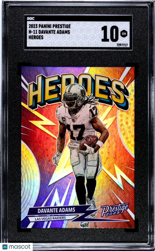 2023 Panini Prestige Davante Adams #H-11 Heroes SGC 10