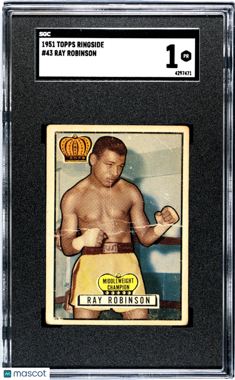 1951 Topps Ringside Ray Robinson #43 SGC 1