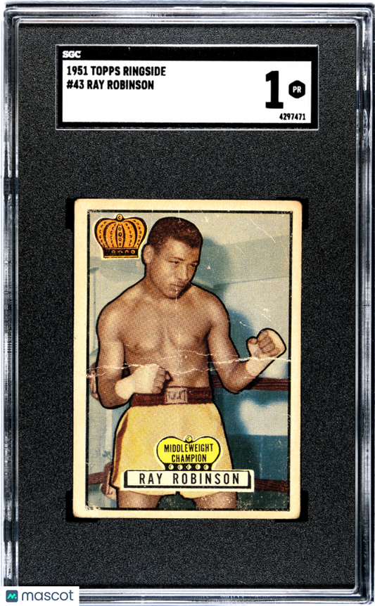 1951 Topps Ringside Ray Robinson #43 SGC 1