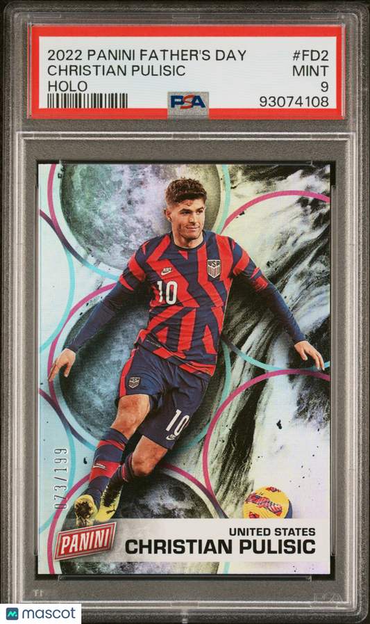 2022 Panini Father's Day Christian Pulisic #FD2 Holo PSA 9