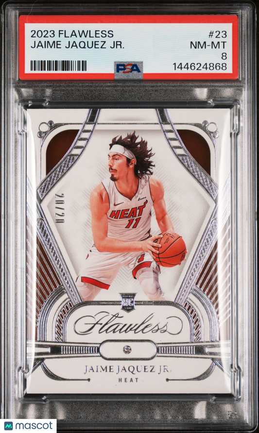 2023 Panini Flawless Jaime Jaquez JR. #23 /20 PSA 8