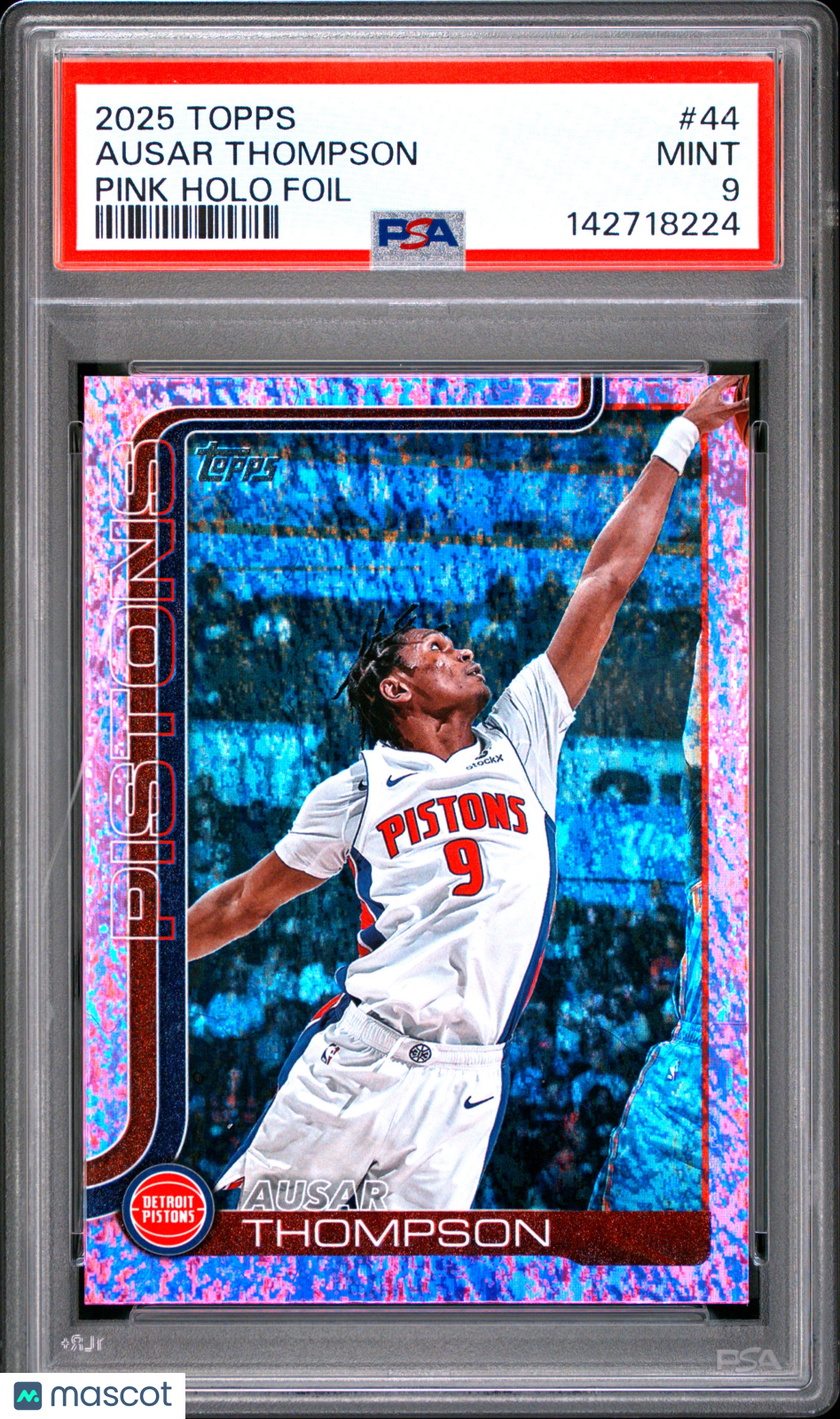 2025 Topps Ausar Thompson #44 Pink Holo Foil PSA 9