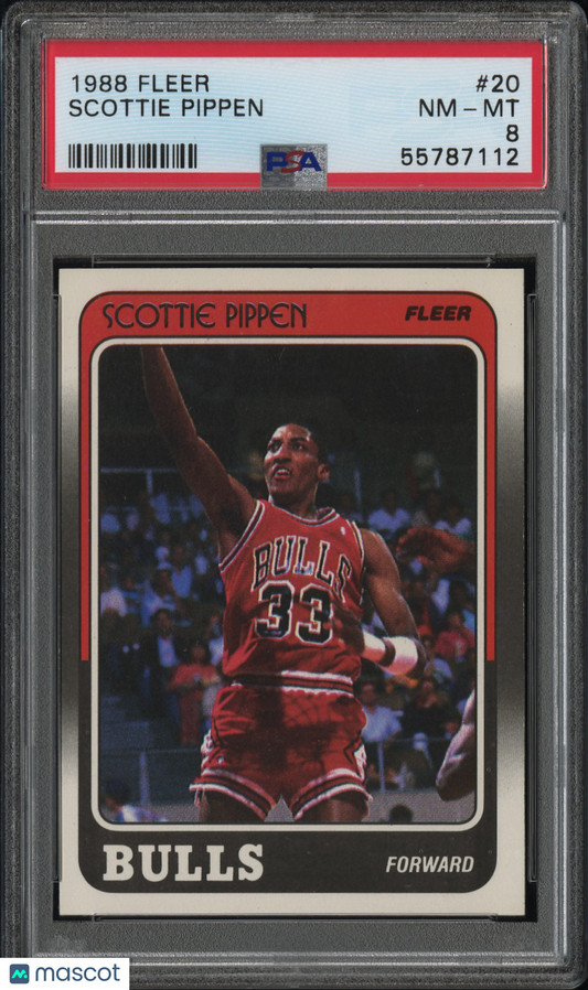 1988 Fleer Scottie Pippen #20 PSA 8