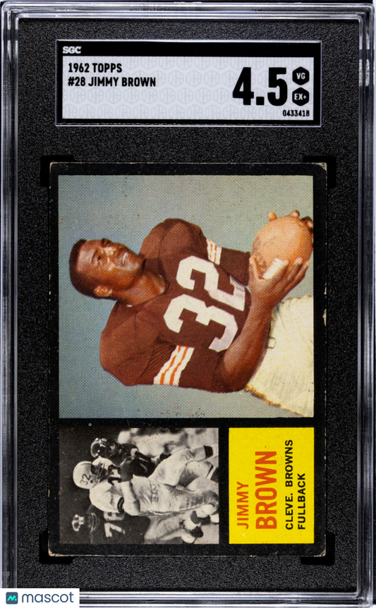 1962 Topps Jimmy Brown #28 SGC 4.5