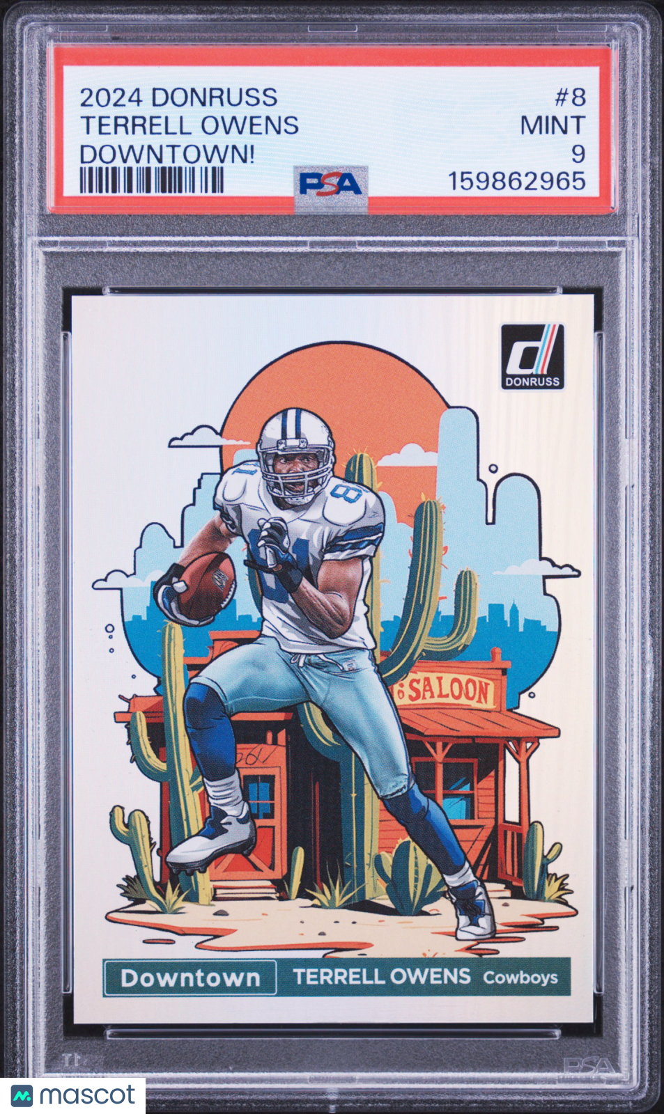2024 Panini Donruss Downtown! Terrell Owens #8 PSA 9