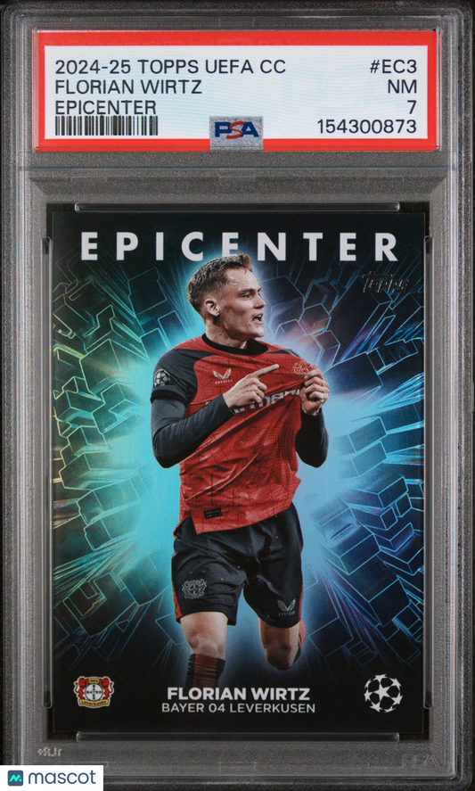 2024-25 Topps UEFA Club Competitions Epicenter Florian Wirtz #EC3 PSA 7