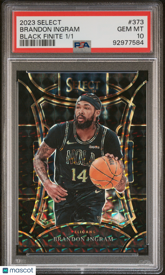 2023 Panini Select Brandon Ingram #373 Black Finite PSA 10