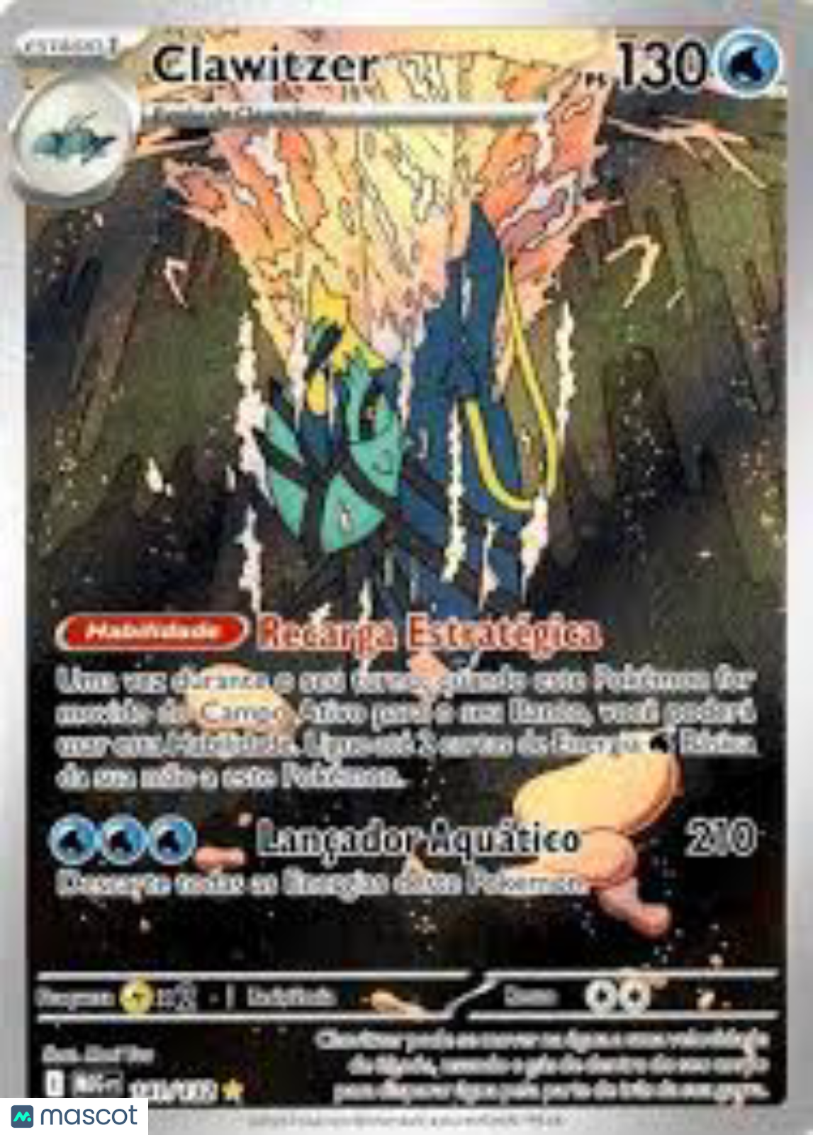 2025 Pokemon MEGA EVOLUTION Clawitzer #141 AGS 10