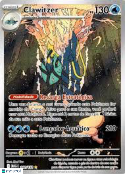 2025 Pokemon MEGA EVOLUTION Clawitzer #141 AGS 10