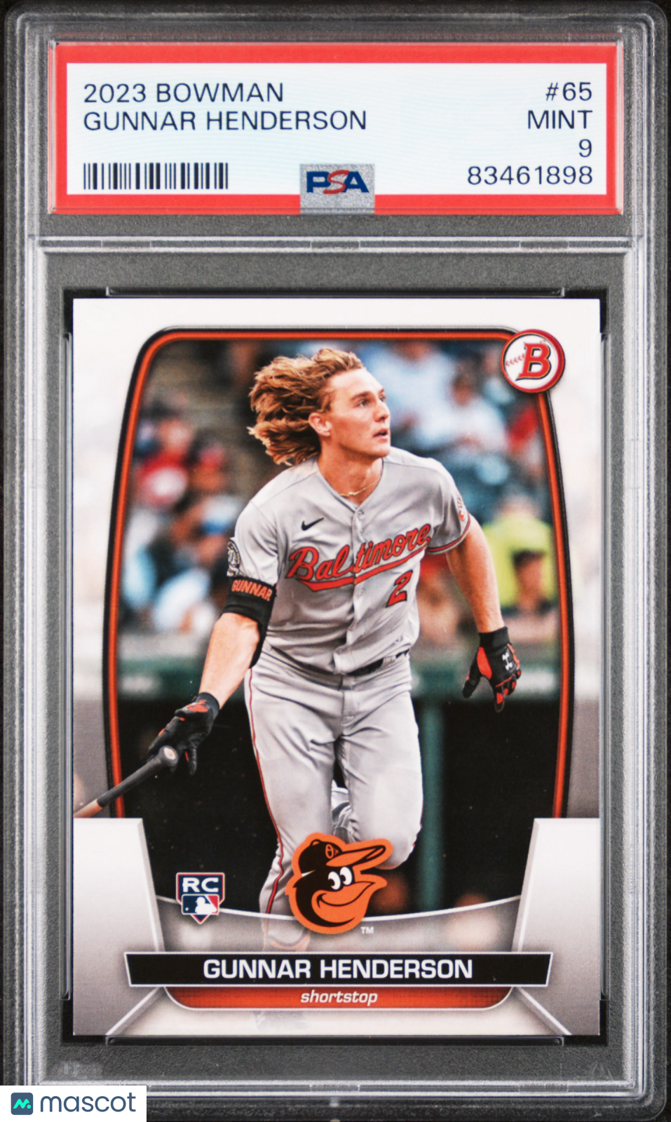 2023 Bowman Gunnar Henderson #65 PSA 9