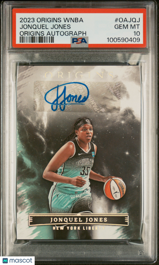2023 Panini Origins WNBA Origins Autographs Jonquel Jones #OAJQJ PSA 10