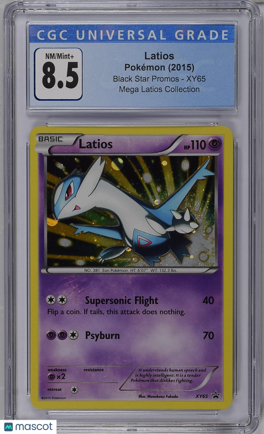 2015 Pokemon Black Star Promos Latios #XY65 CGC 8.5
