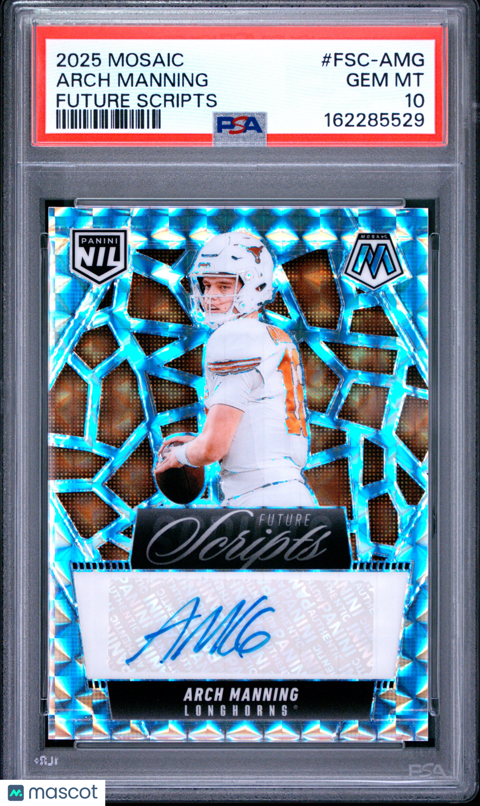 2025 Panini Mosaic Future Scripts Arch Manning #FSC-AMG PSA 10