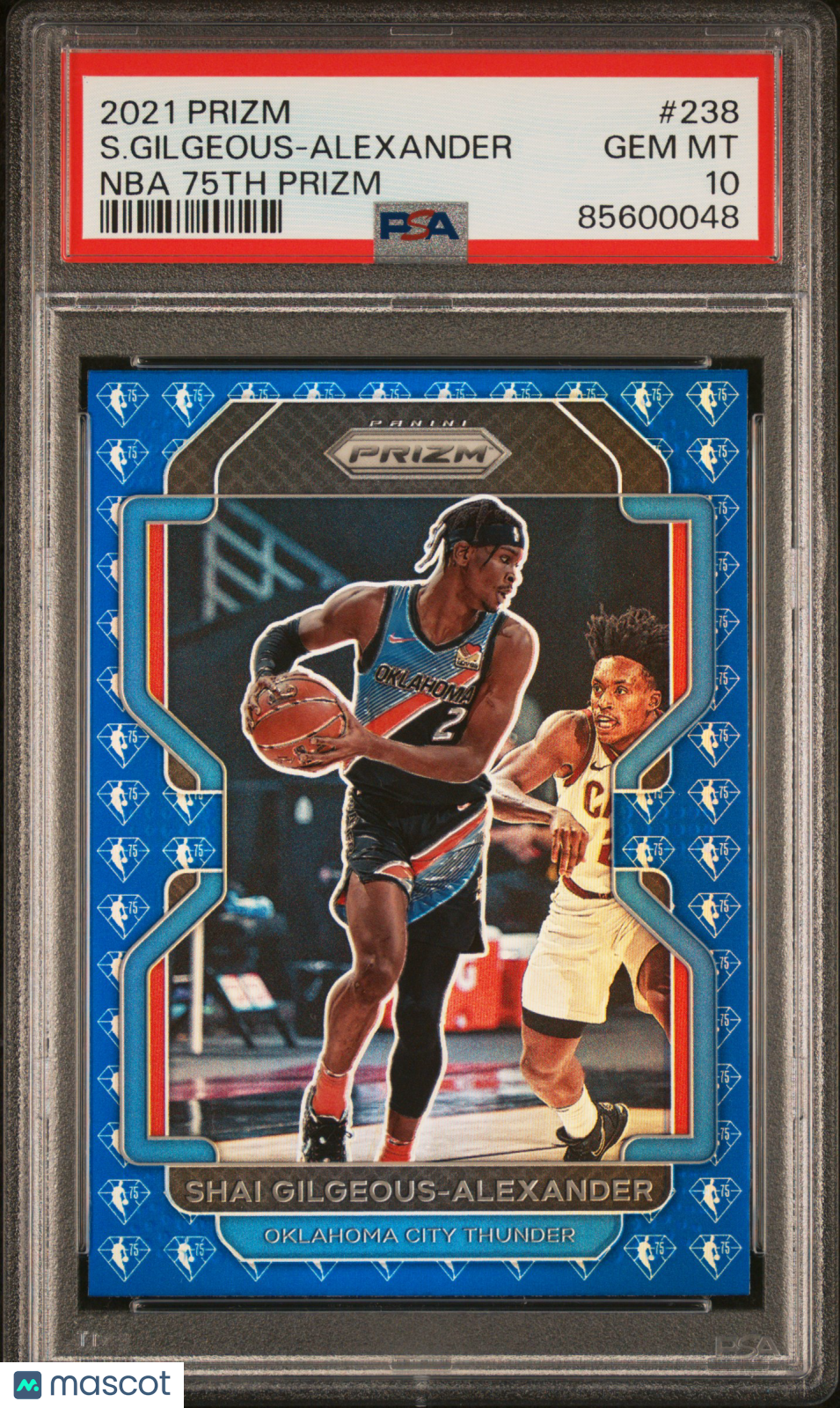 2021 Panini Prizm S. Gilgeous-Alexander #238 NBA 75th PSA 10