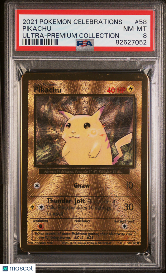 2021 Pokemon Celebrations Ultra-Premium Collection Pikachu #58 PSA 8