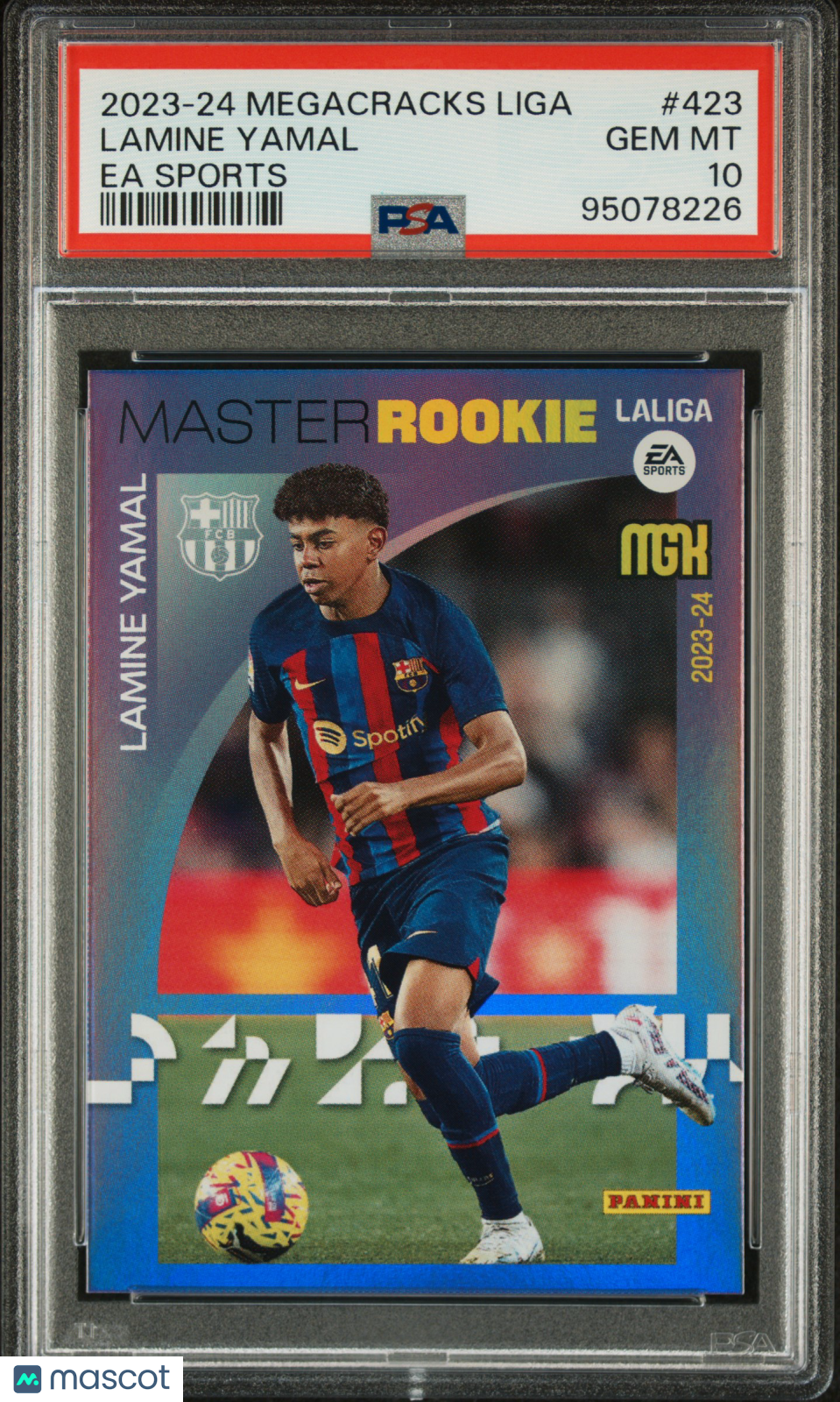 2023-24 Panini Megacracks Laliga Ea Sports Lamine Yamal #423 PSA 10 RC