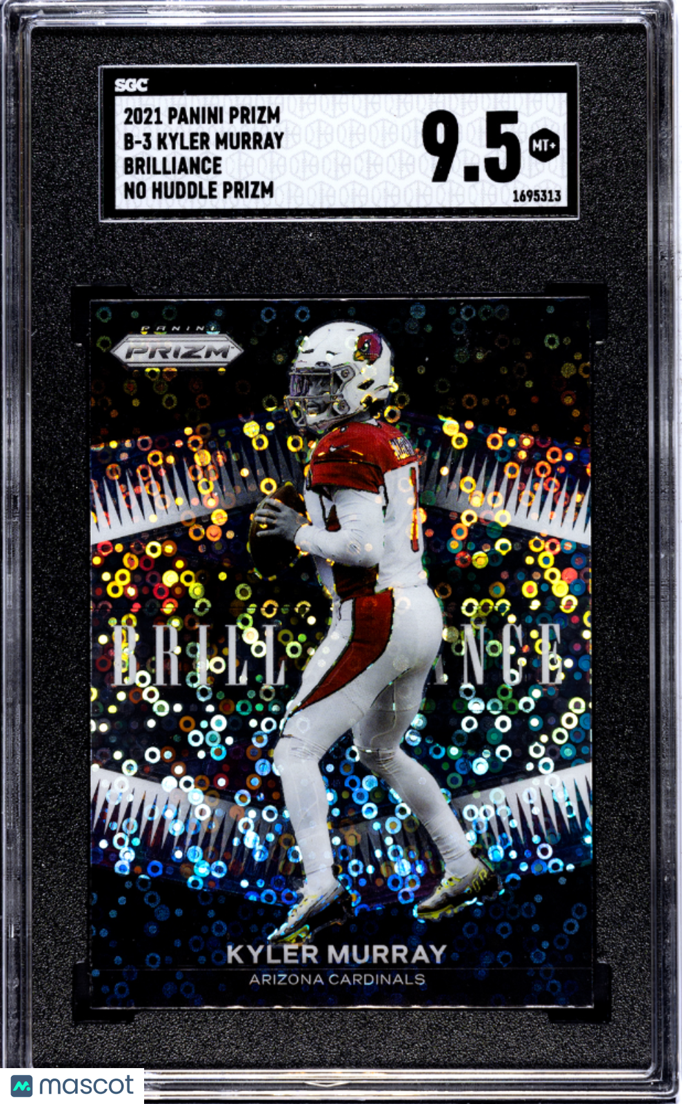 2021 Panini Prizm Kyler Murray #B-3 Brilliance No Huddle SGC 9.5