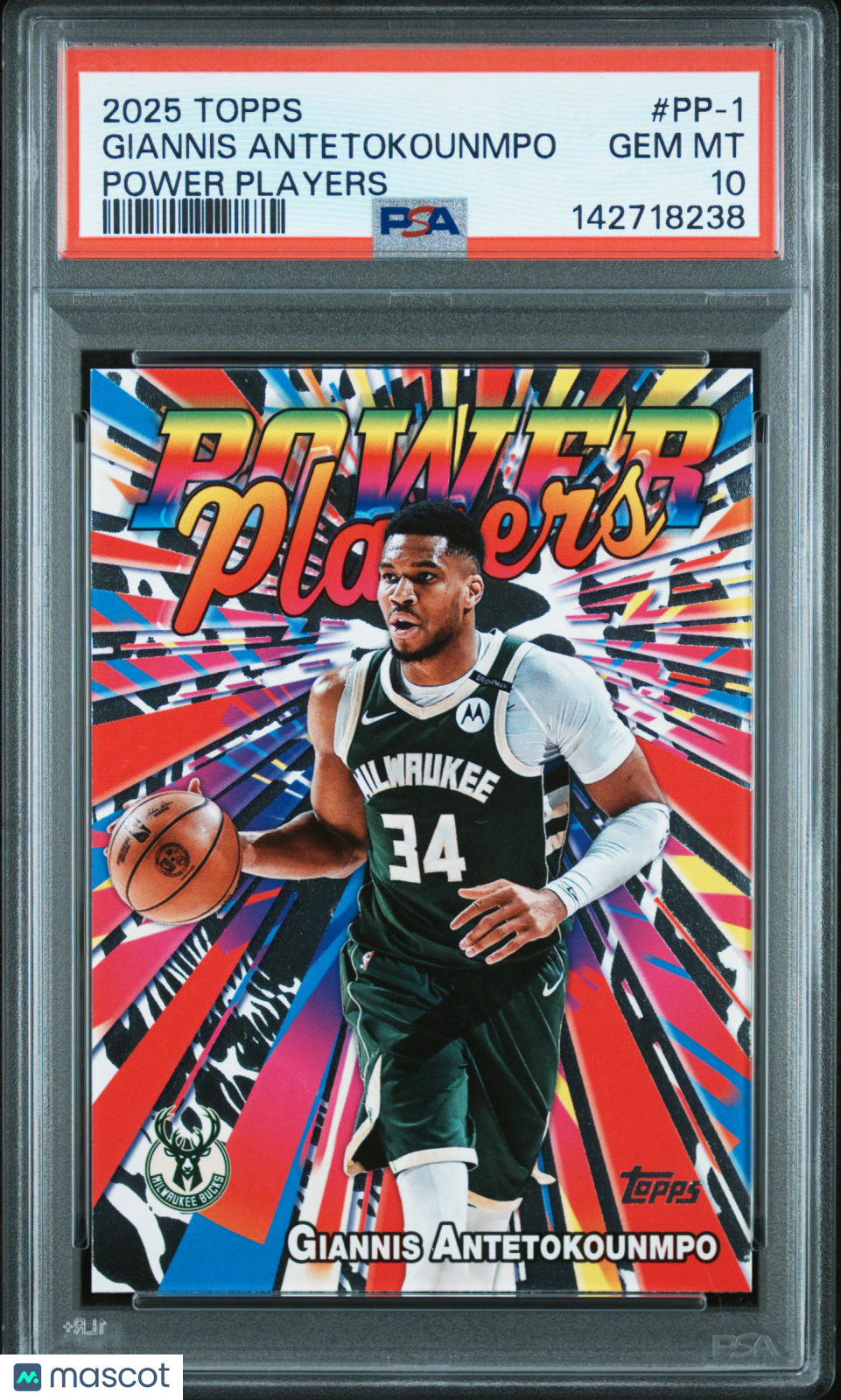 2025 Topps Power Players Giannis Antetokounmpo #PP-1 PSA 10