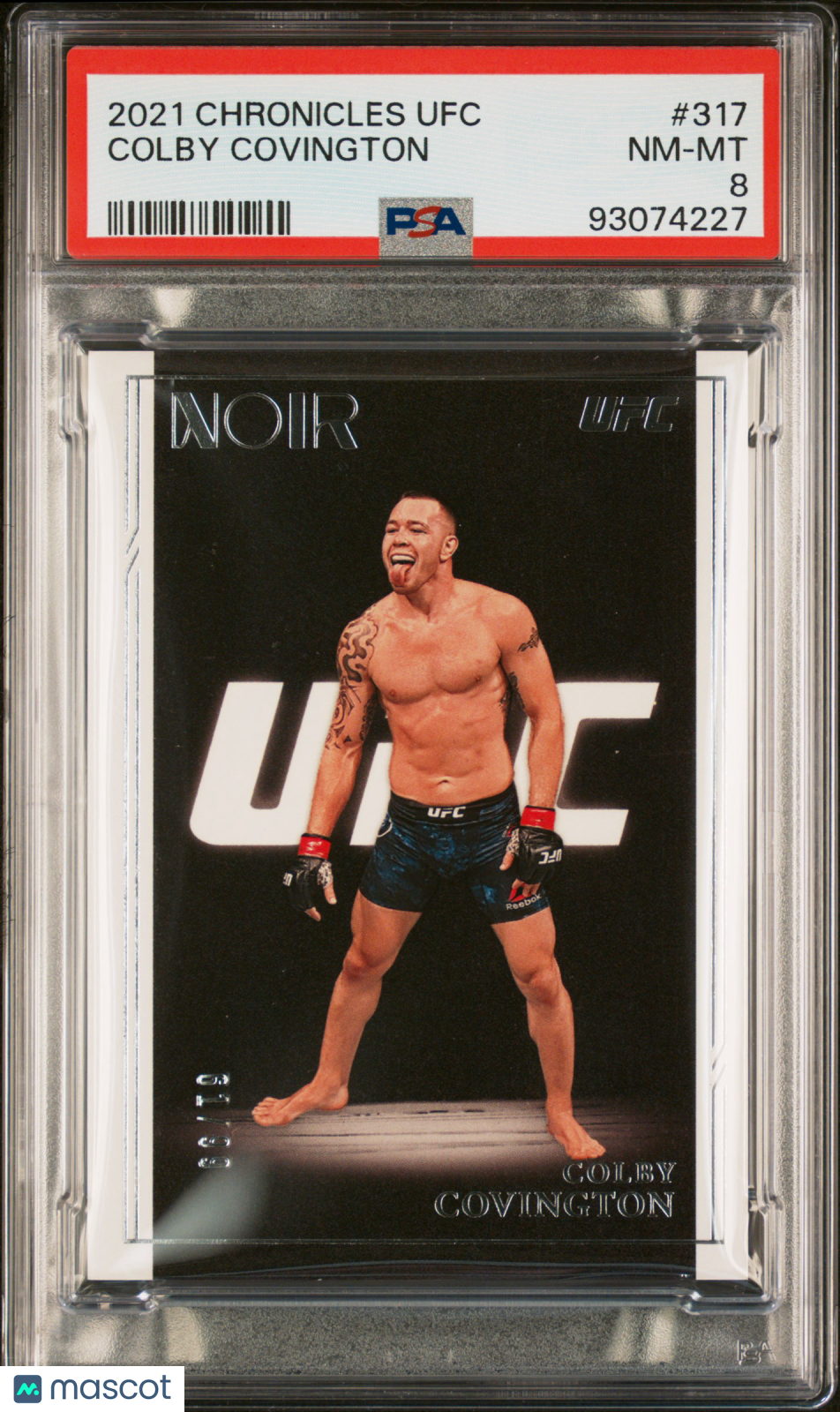 2021 Panini Chronicles UFC Colby Covington #317 61/99 PSA 8