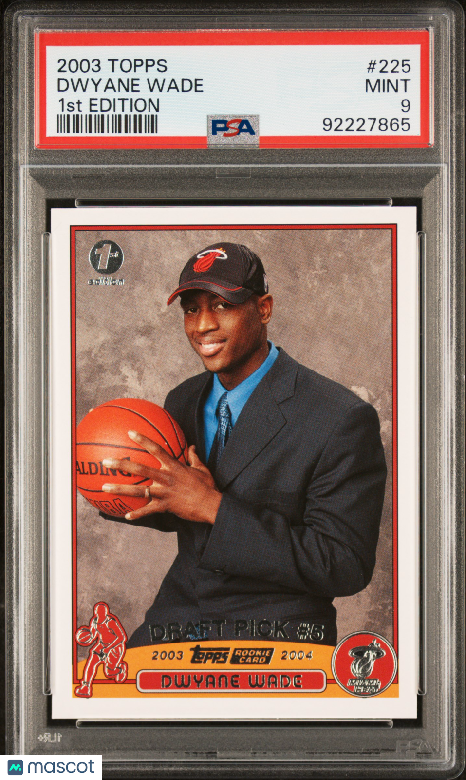2003 Topps Dwyane Wade #225 1st Edition PSA 9