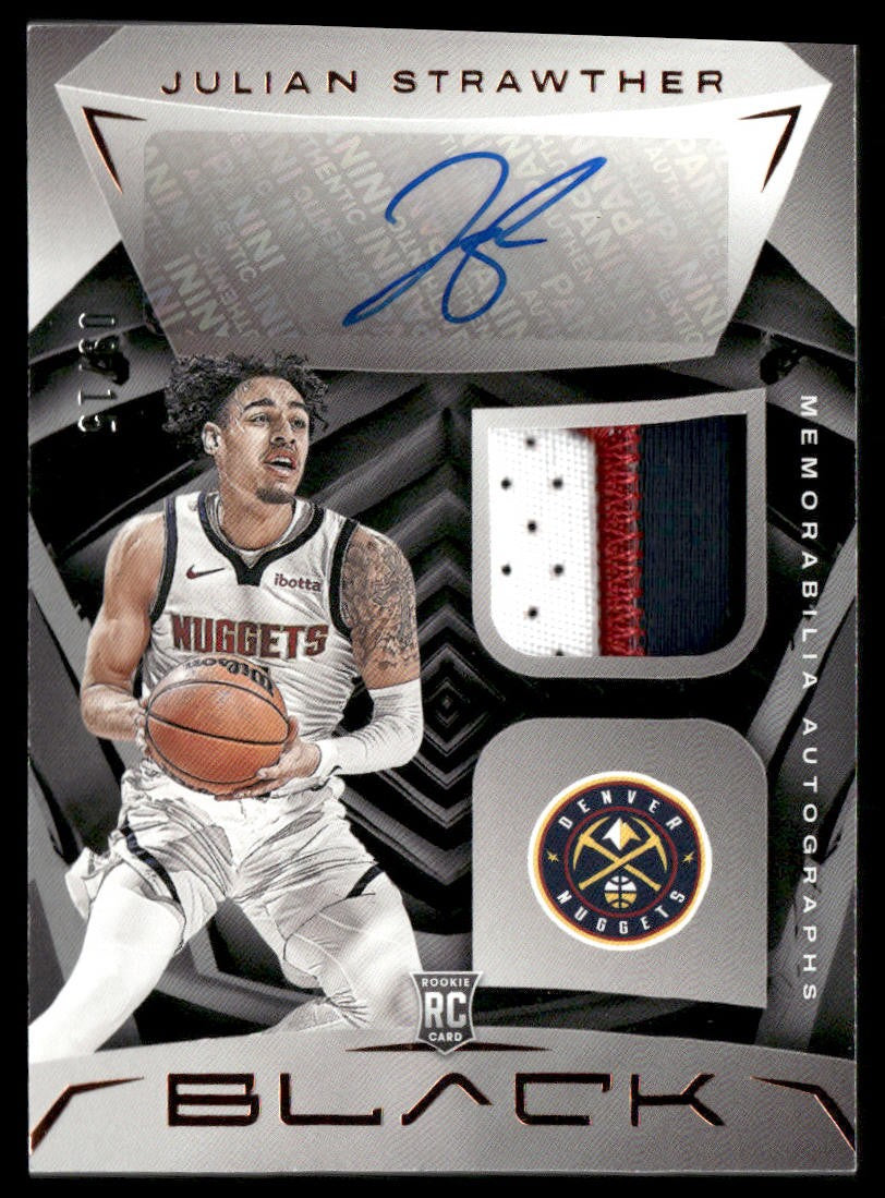 2023-24 Panini Black Julian Strawther RPA /15 #RMAJS