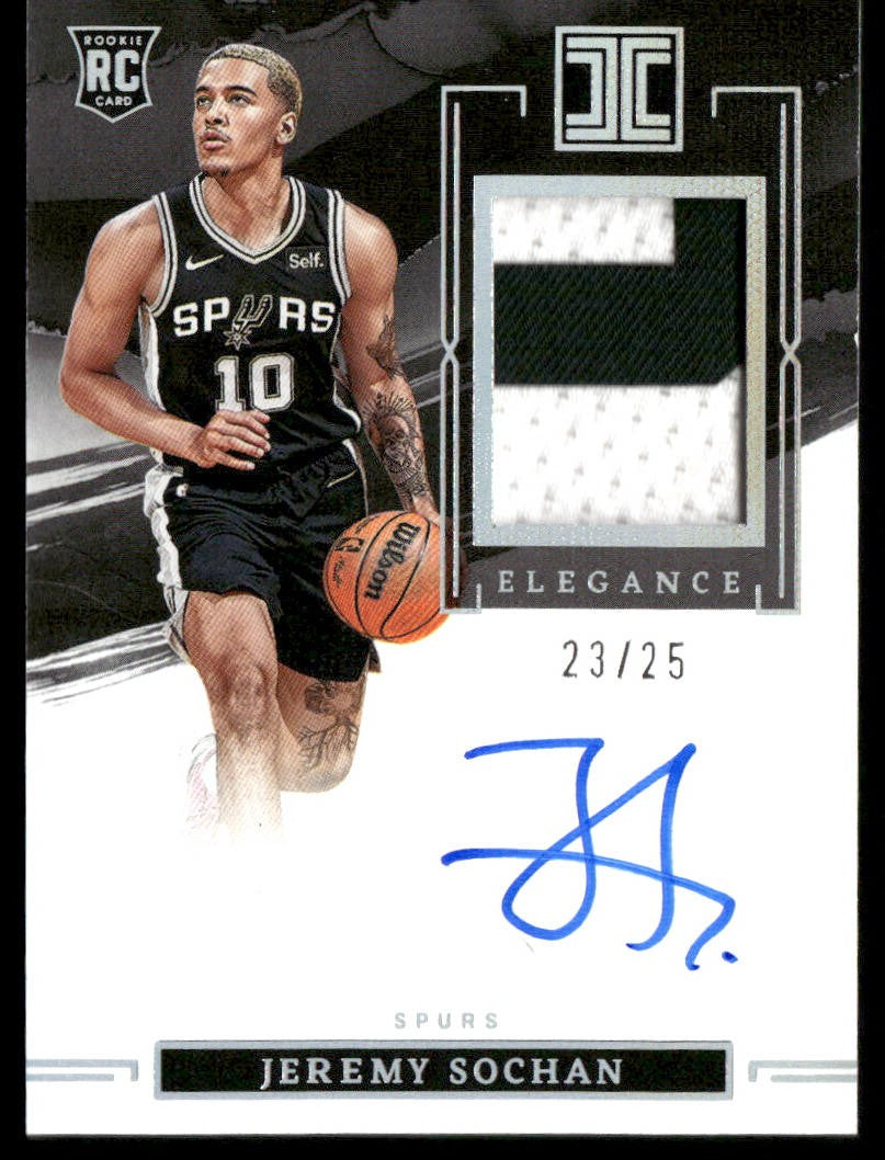 2022-23 Panini Impeccable Jeremy Sochan Elegance RPA /25 #109
