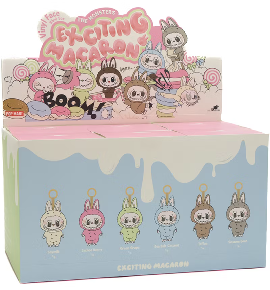 Labubu The Monsters –  Exciting Macaron Vinyl Plush Pendant (Single, Blind Box)