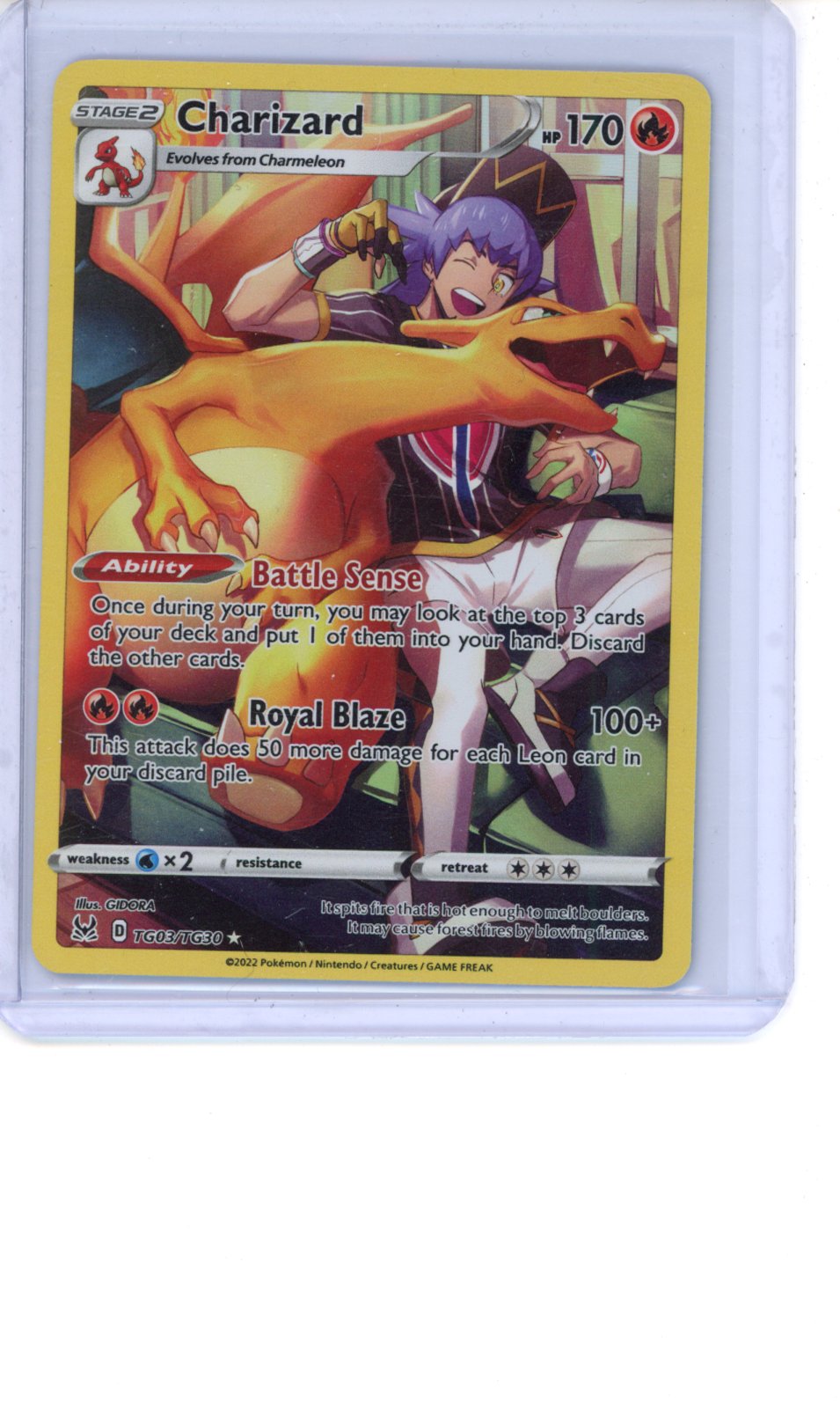 Charizard #TG03 Pokemon Lost Origin NM