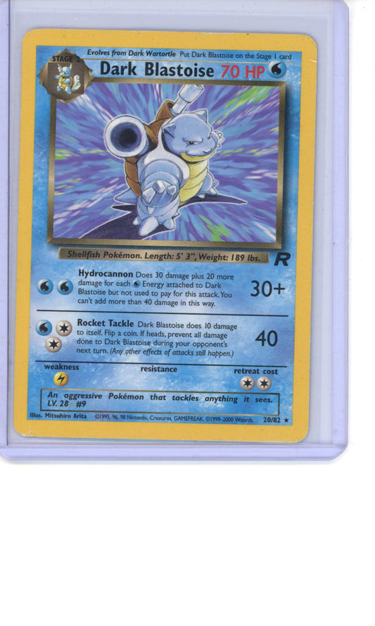 Dark Blastoise #20 Pokemon Team Rocket HP