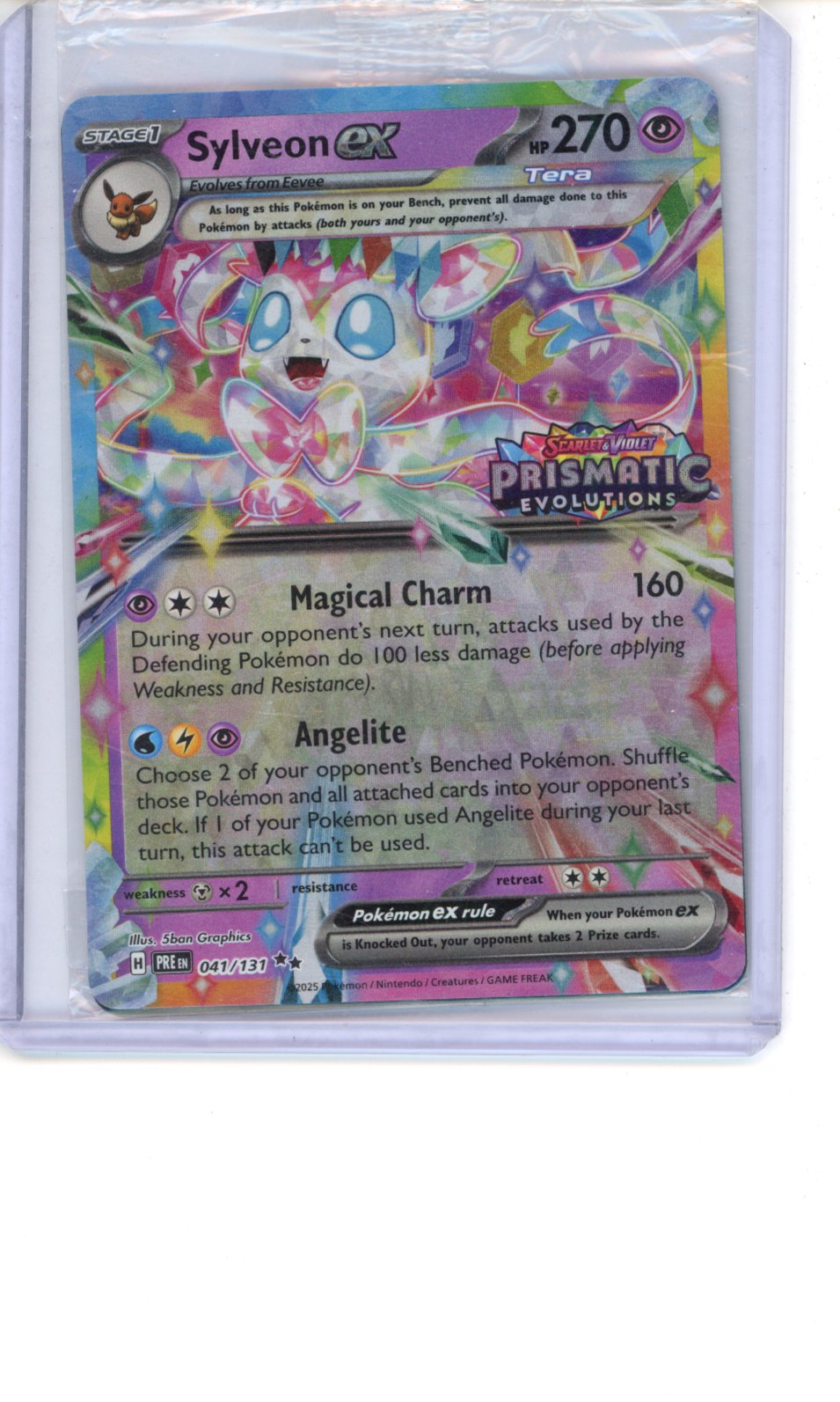Sylveon ex - 041/131 (Prismatic Evolutions Stamp) NM
