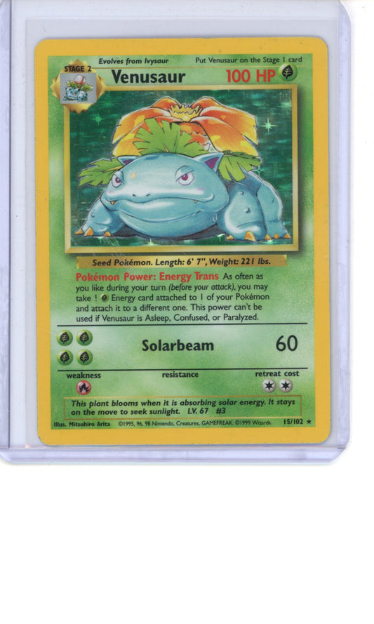 Venusaur #15 Pokemon Base Set HP
