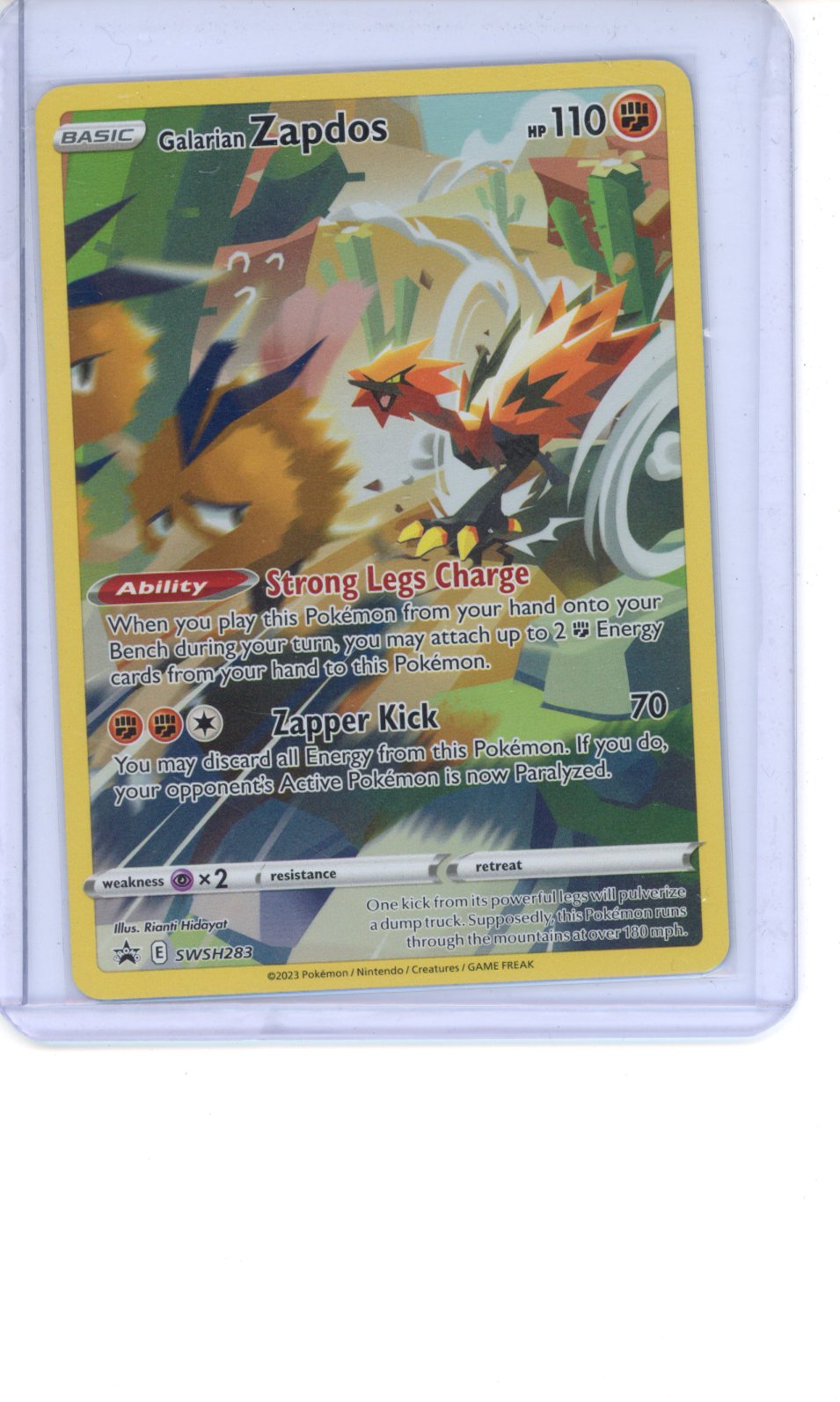 Galarian Zapdos #SWSH283 Pokemon Promo LP