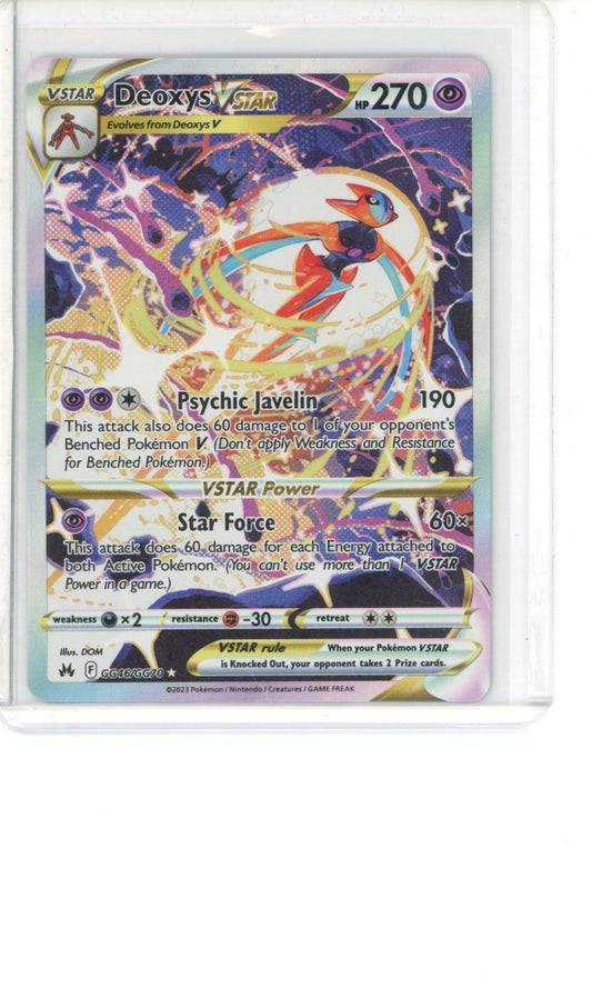 Deoxys VSTAR #GG46 Pokemon Crown Zenith NM